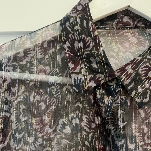 Sheer Dries Van Noten blouse size small / medium - Picture 5 of 11